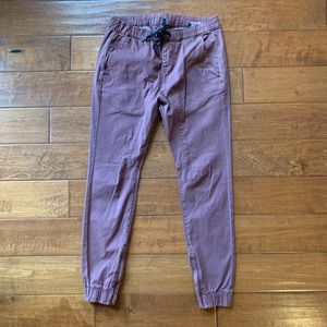 Maroon/light pink Joggers